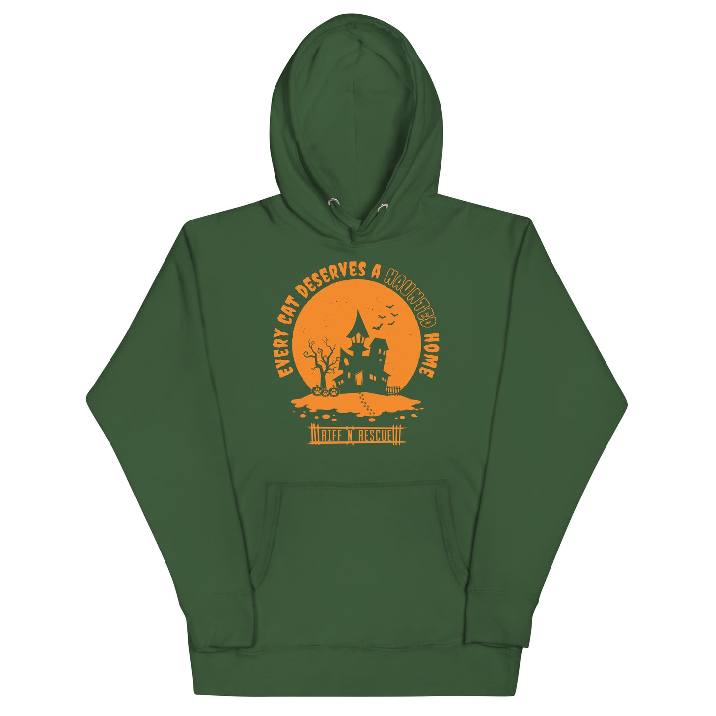 Haunted Cat Home Unisex Hoodie