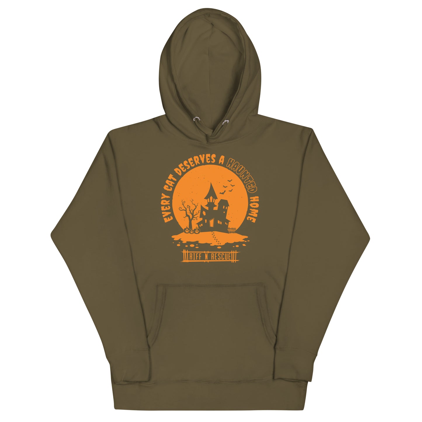 Haunted Cat Home Unisex Hoodie