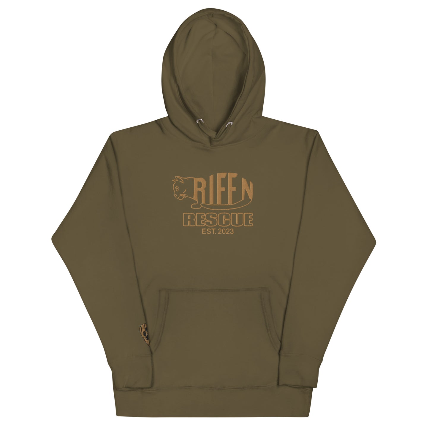 Torpedo Kitty Embroidered Unisex Hoodie (GOLD)