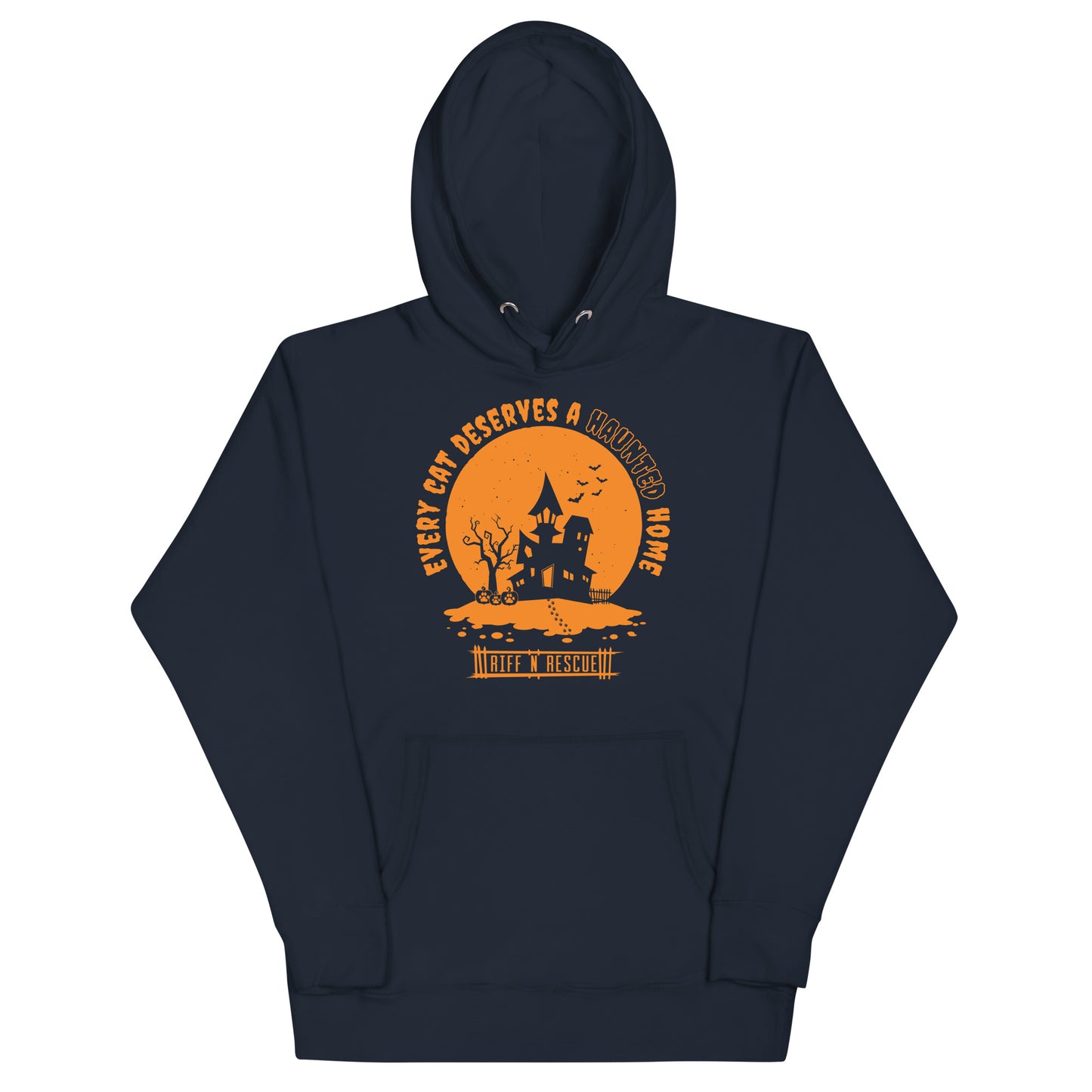 Haunted Cat Home Unisex Hoodie