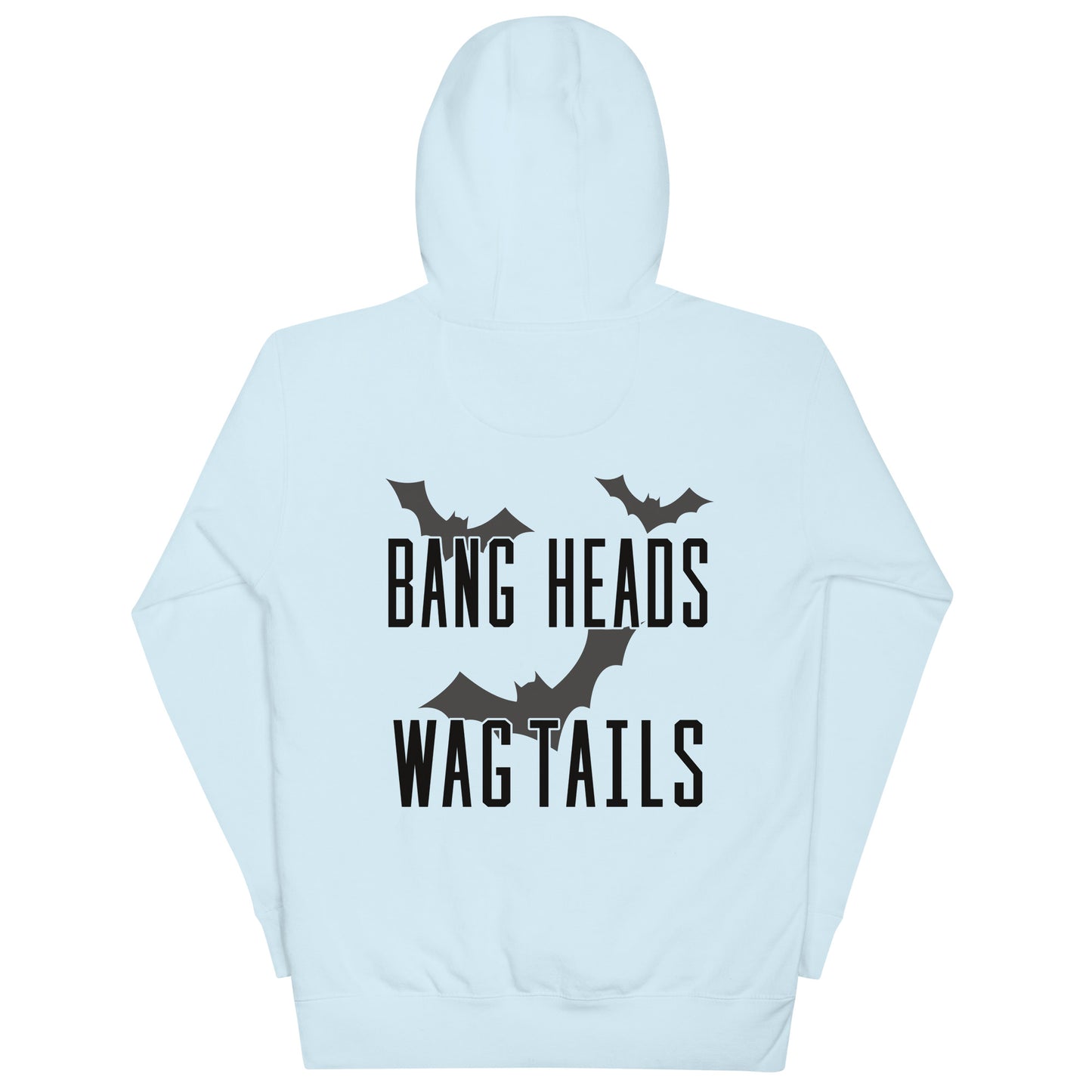 Riff Bat Black Unisex Hoodie (Front and Back)