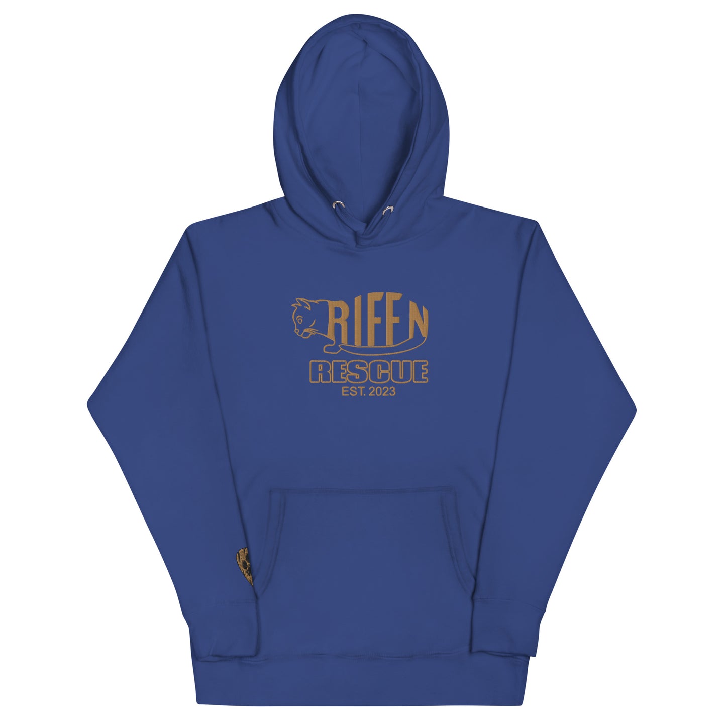 Torpedo Kitty Embroidered Unisex Hoodie (GOLD)