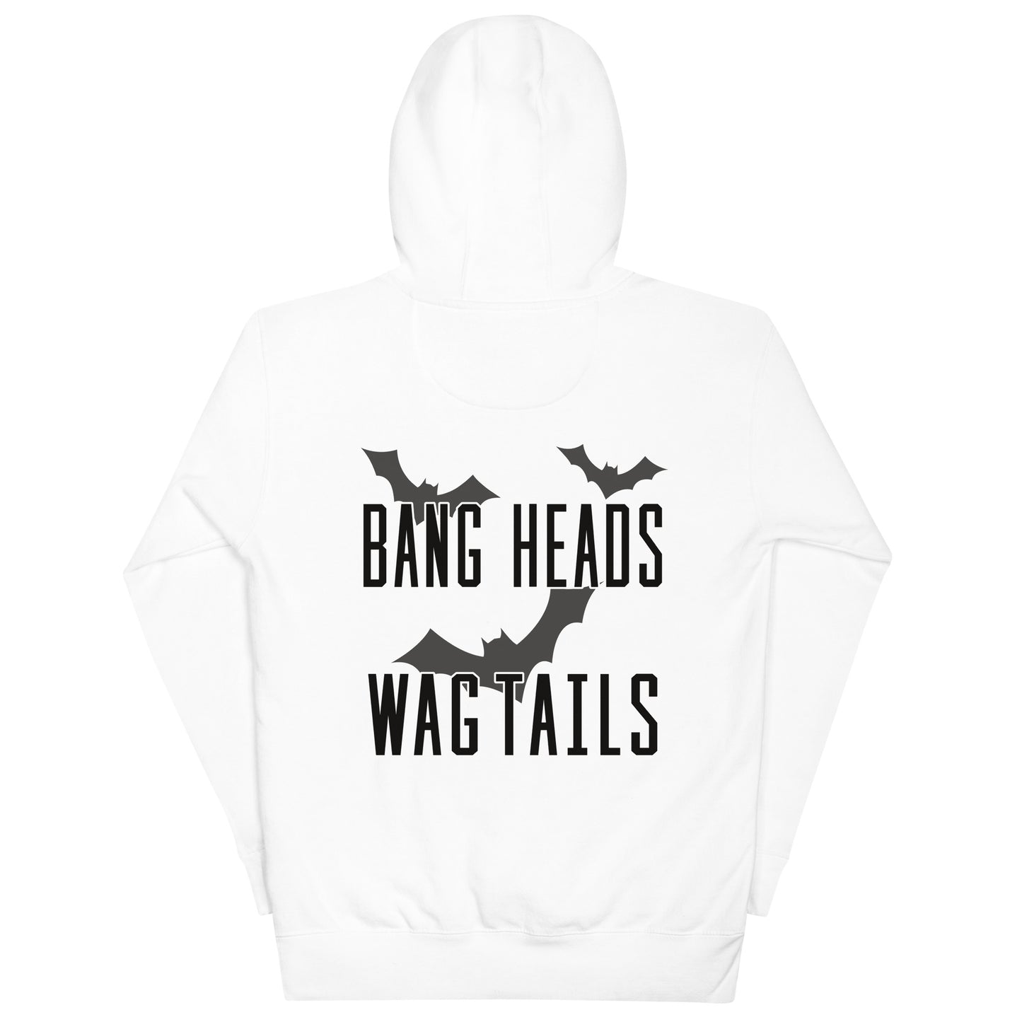 Riff Bat Black Unisex Hoodie (Front and Back)