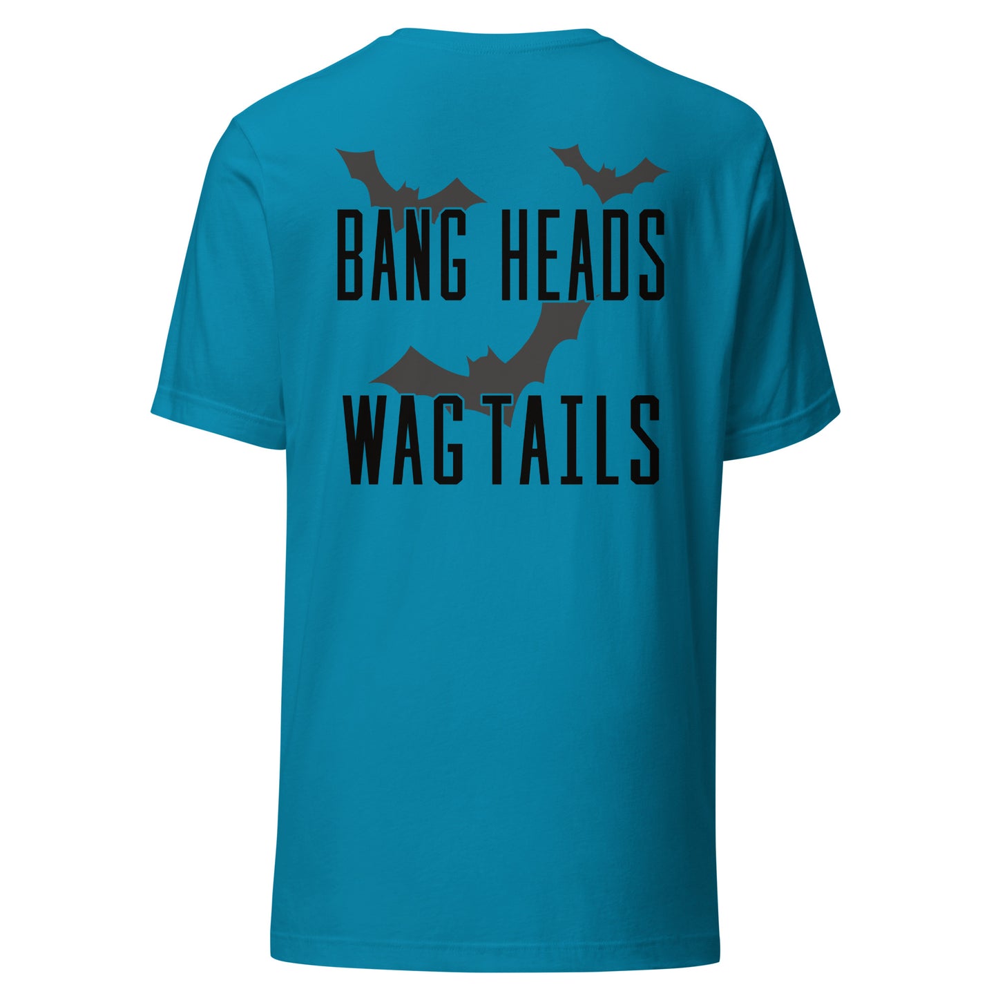 Riff Bat Black Unisex t-shirt (Front and Back)