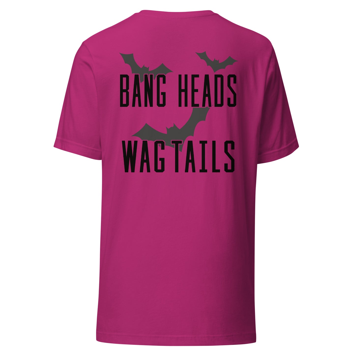 Riff Bat Black Unisex t-shirt (Front and Back)