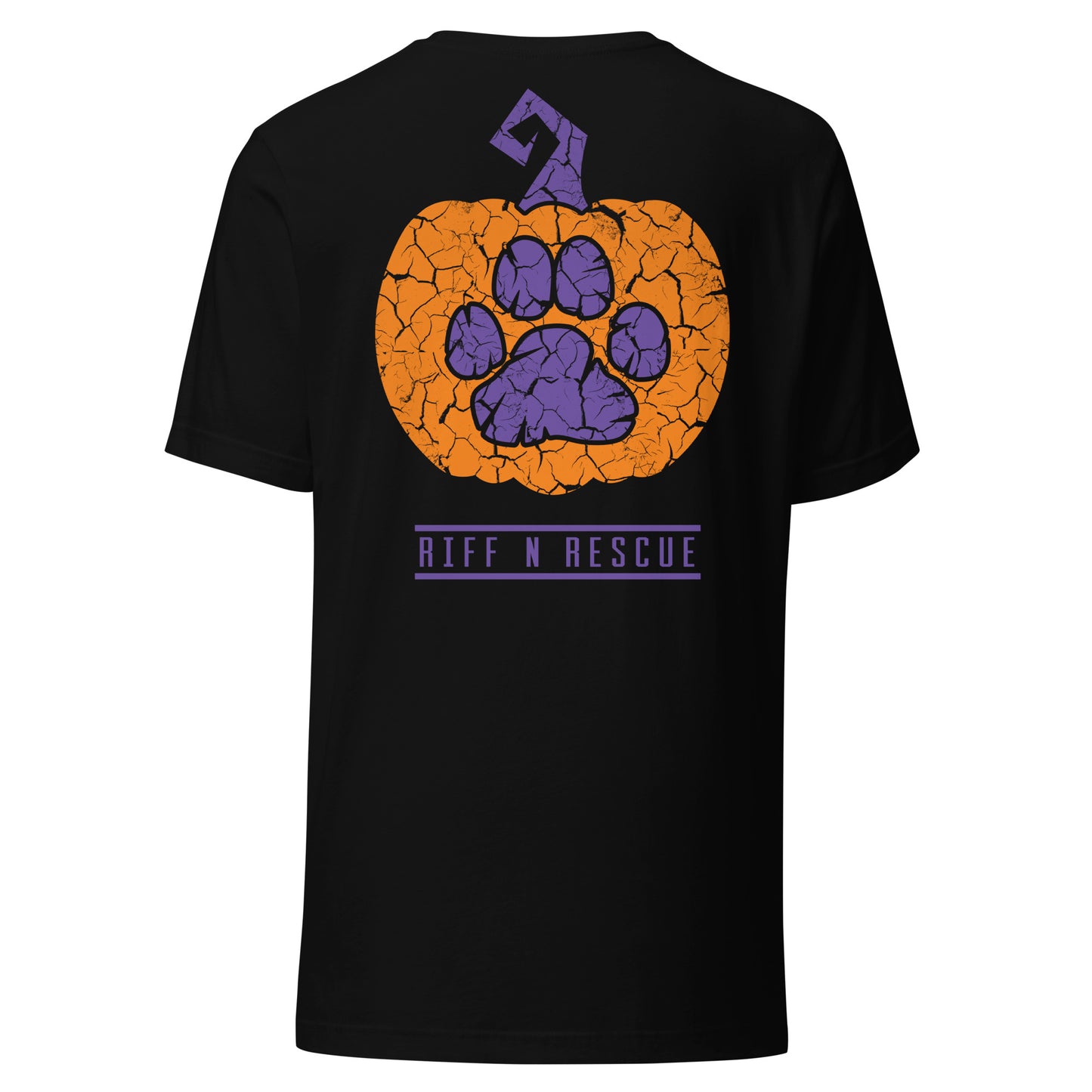 Riffs and Treats Unisex t-shirt (Front and Back)