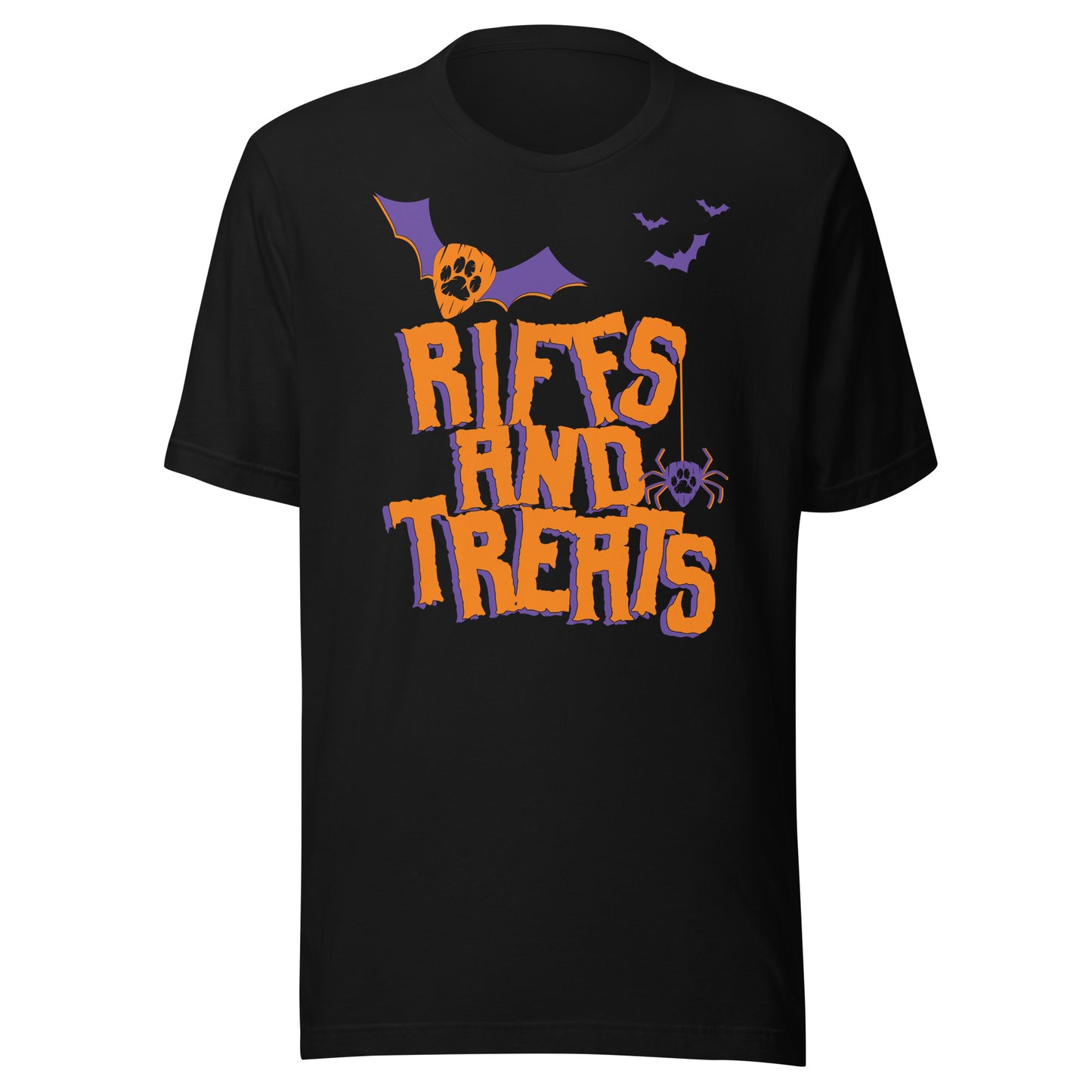 Riffs and Treats Unisex t-shirt (Front Only)