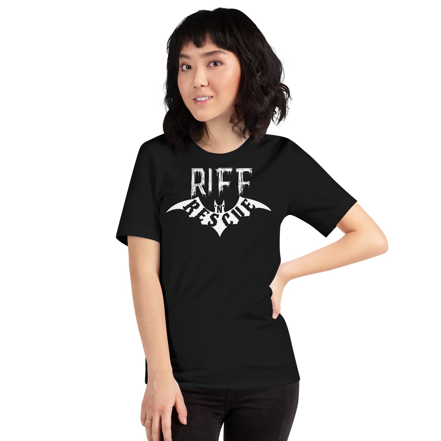 Riff Bat Unisex t-shirt (Front and Back)