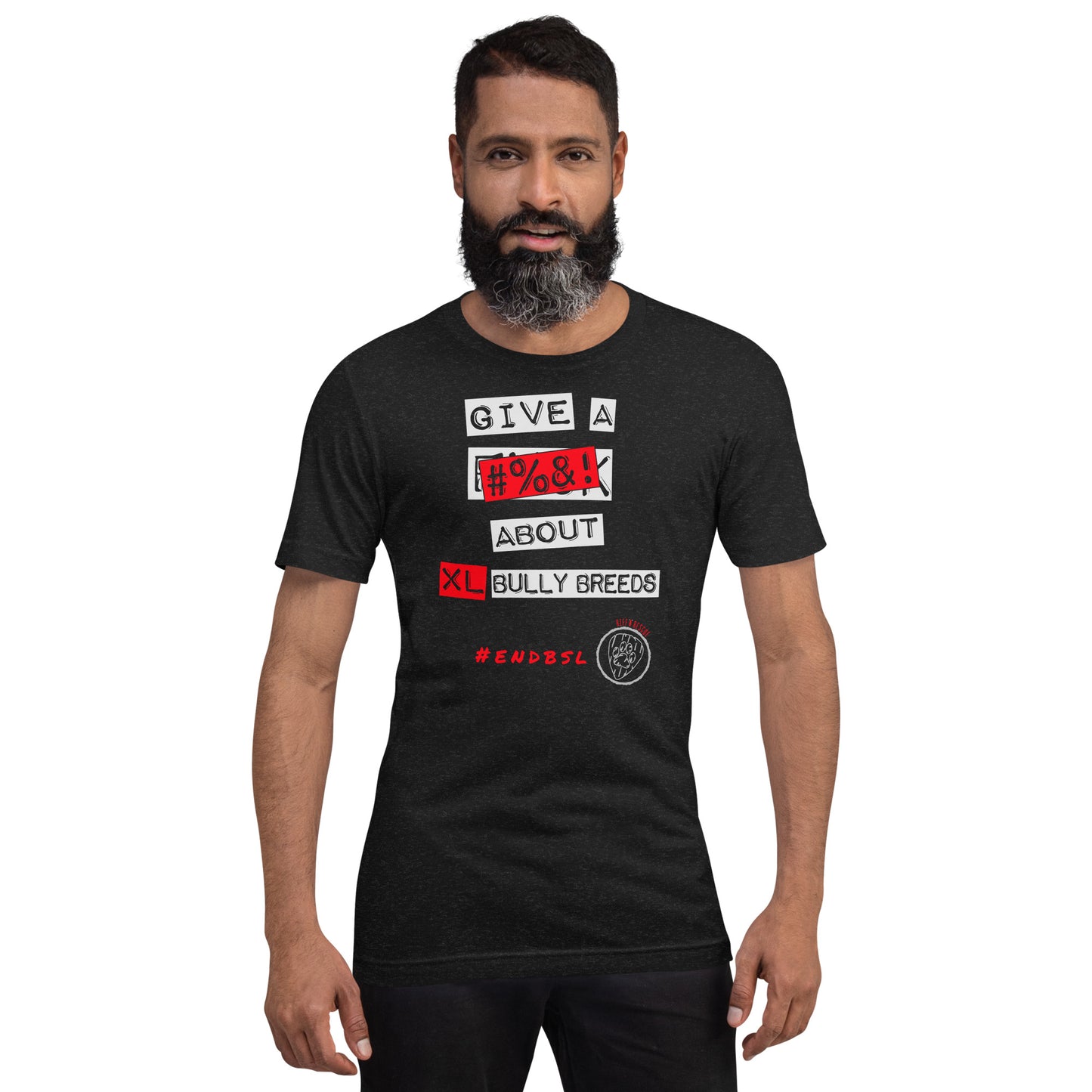 Give A #%&! About XL Bully Breeds Unisex t-shirt