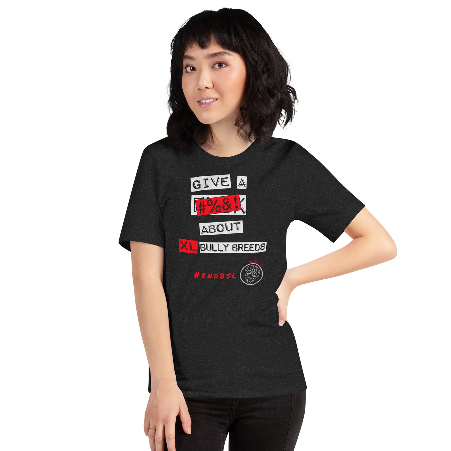 Give A #%&! About XL Bully Breeds Unisex t-shirt