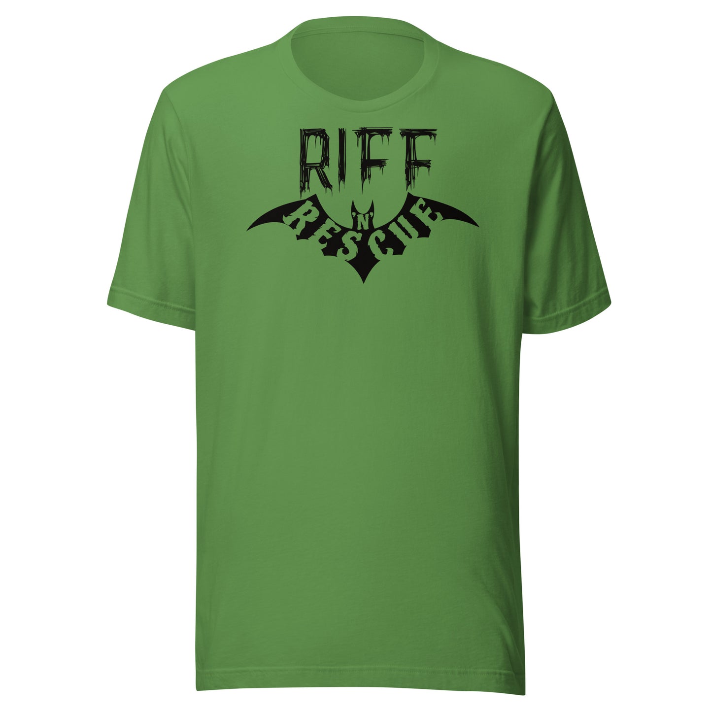 Riff Bat Black Unisex t-shirt (Front and Back)