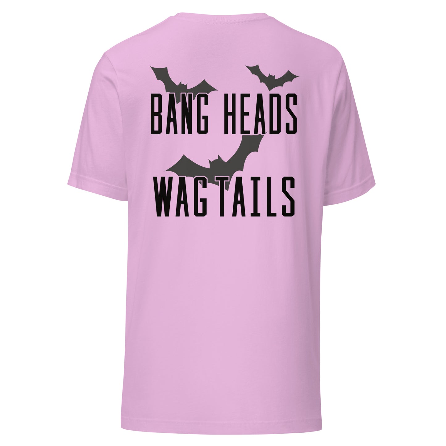 Riff Bat Black Unisex t-shirt (Front and Back)
