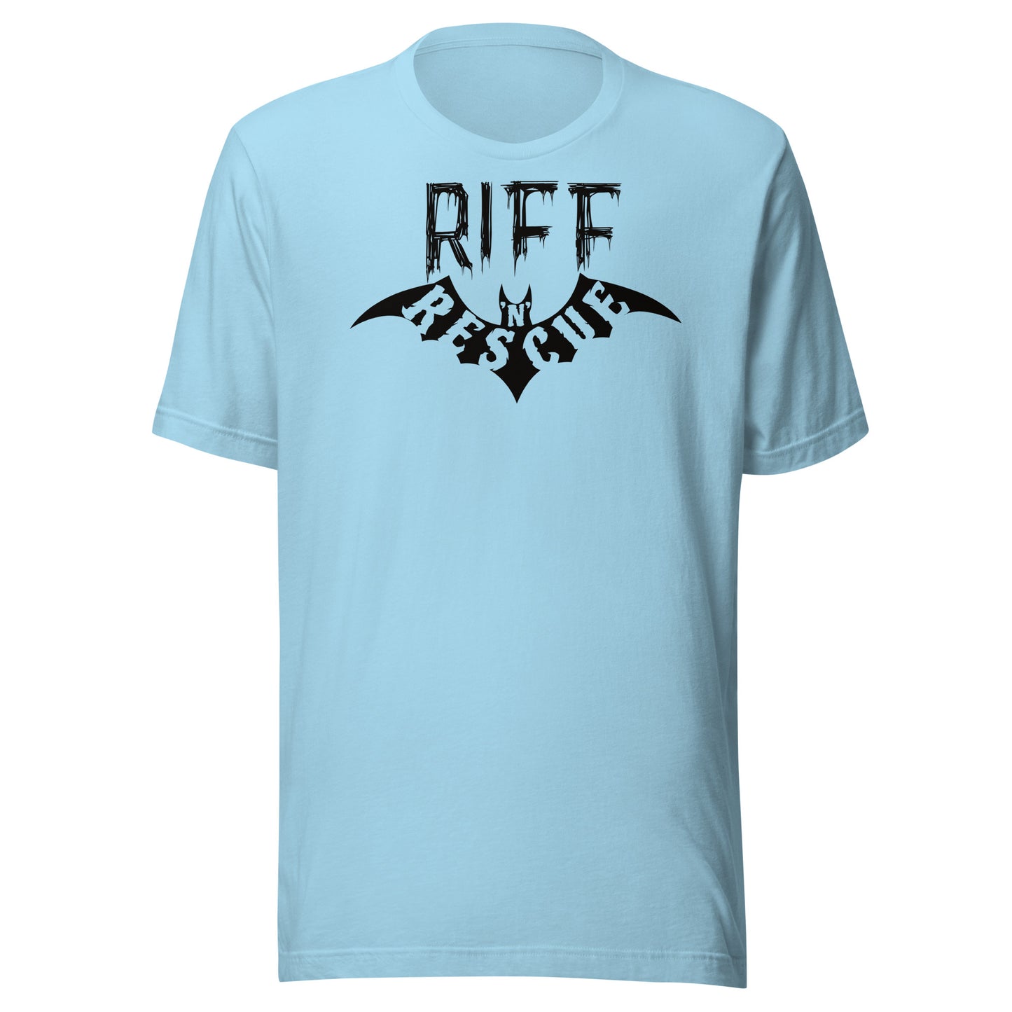 Riff Bat Black Unisex t-shirt (Front and Back)