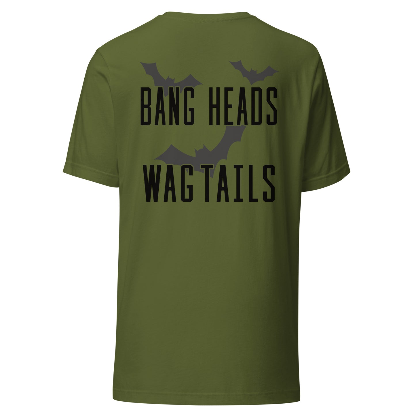 Riff Bat Black Unisex t-shirt (Front and Back)