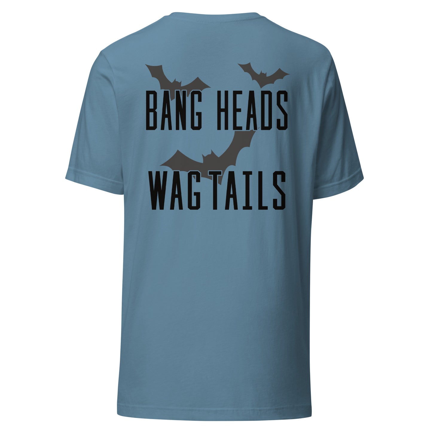 Riff Bat Black Unisex t-shirt (Front and Back)