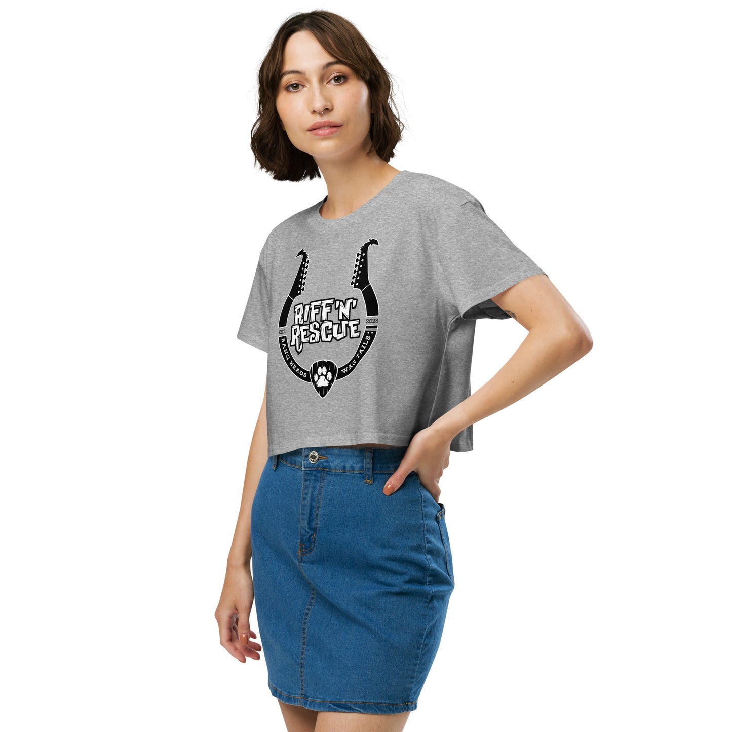 Headstock Horns Crop Top