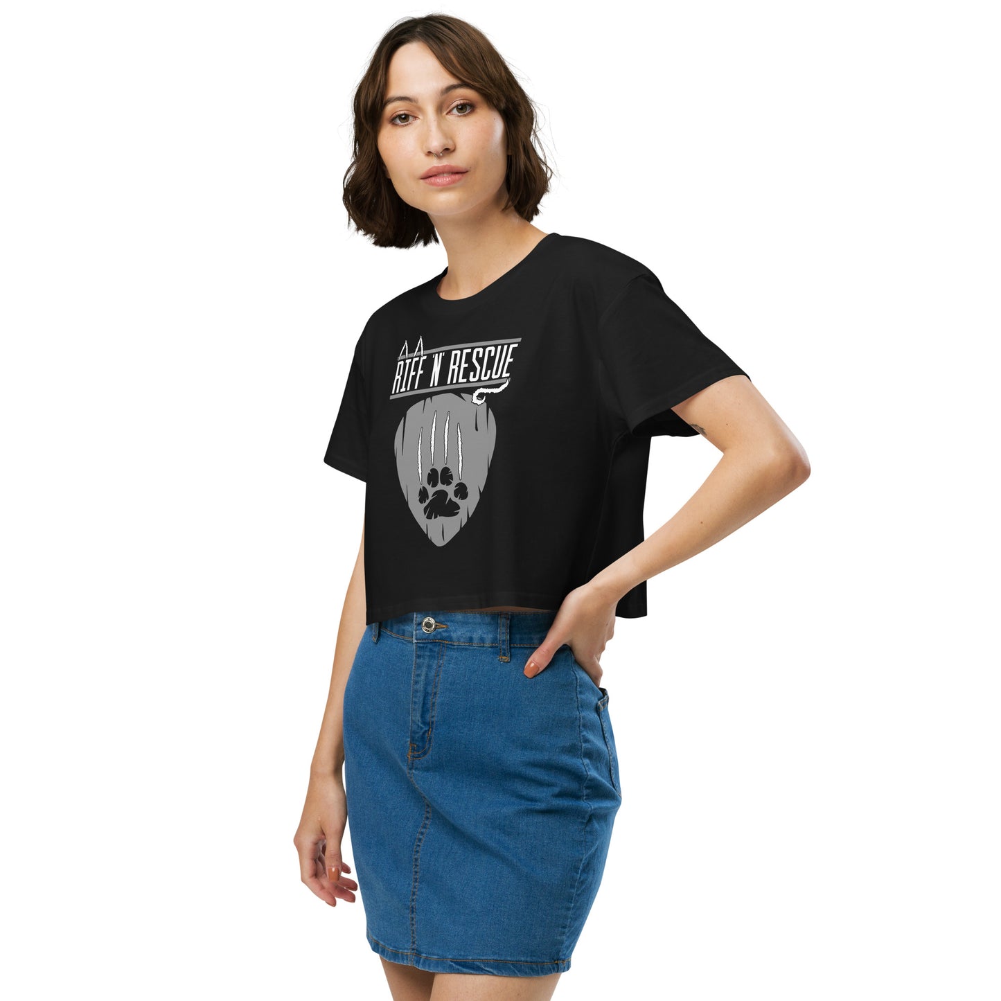 Cat Scratch Logo Crop Top