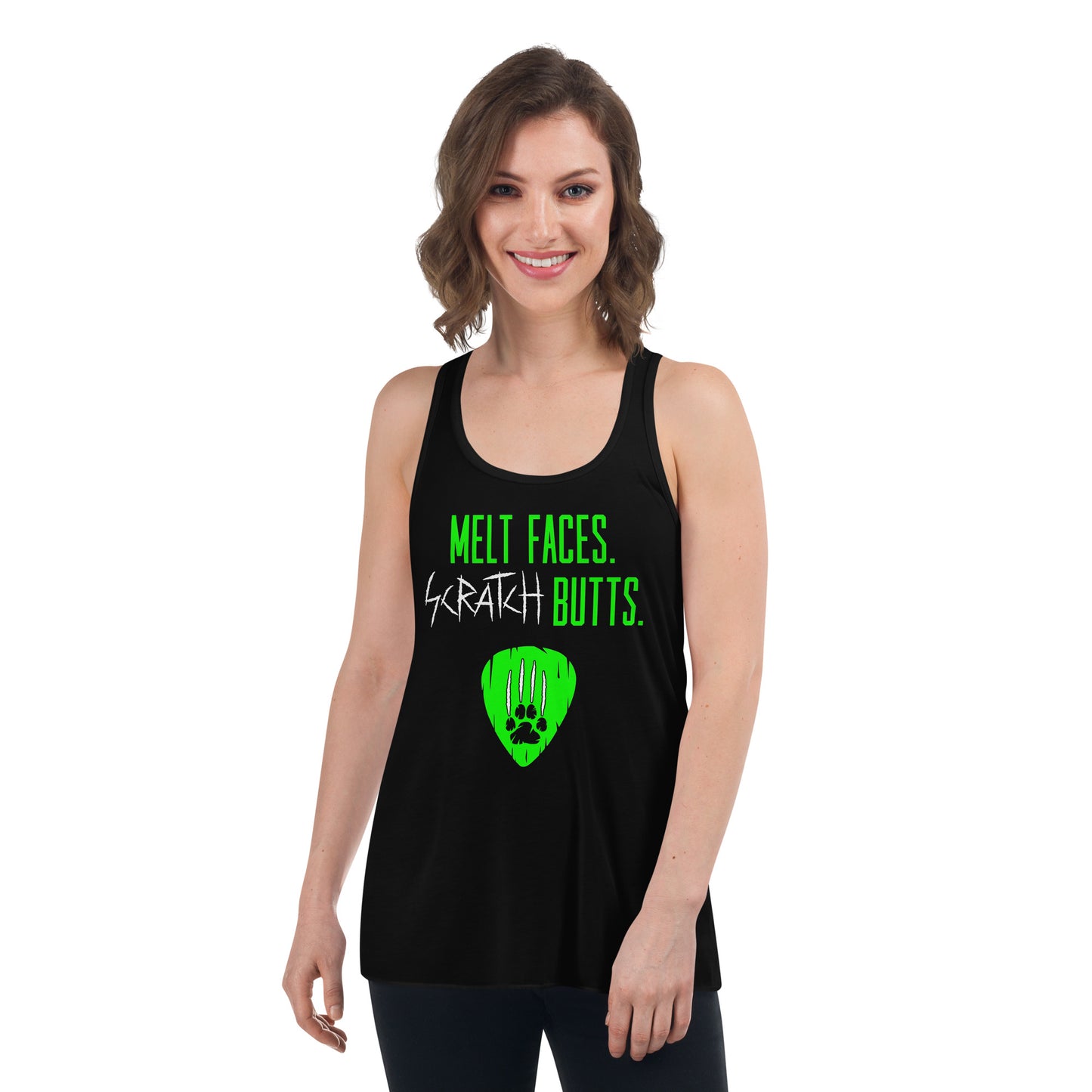 Melt Faces Cat Scratch Racerback