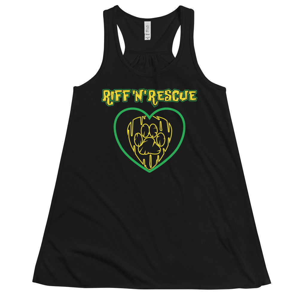 Hearts and Paws Yellow Racerback