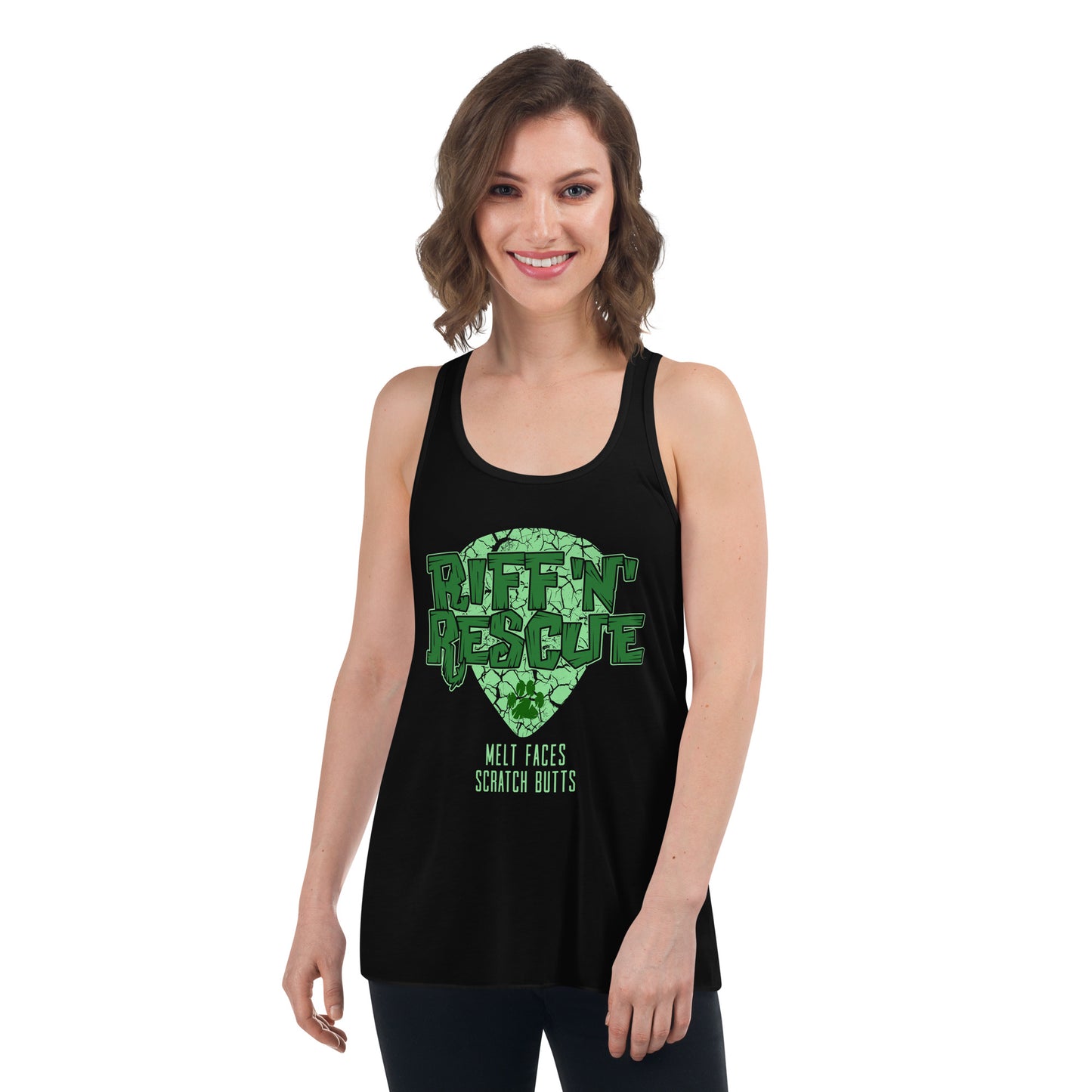 Crackle Green Racerback