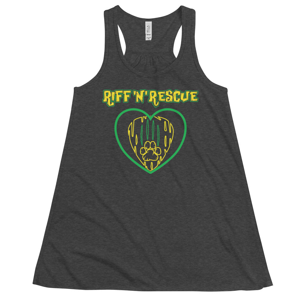 Hearts and Paws Yellow Cat Racerback