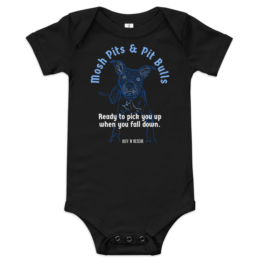 Mosh Pits and Pit Bulls Onesie