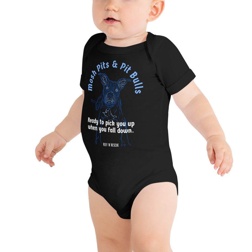 Mosh Pits and Pit Bulls Onesie