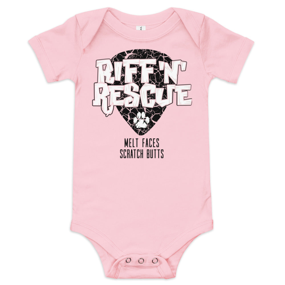 Crackle Black Onesie