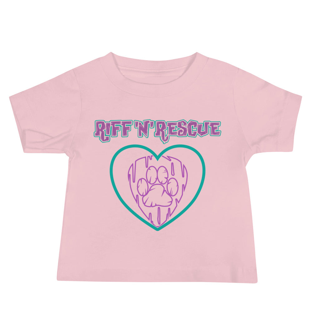 Hearts and Paws Dog Baby Short Sleeve Tee
