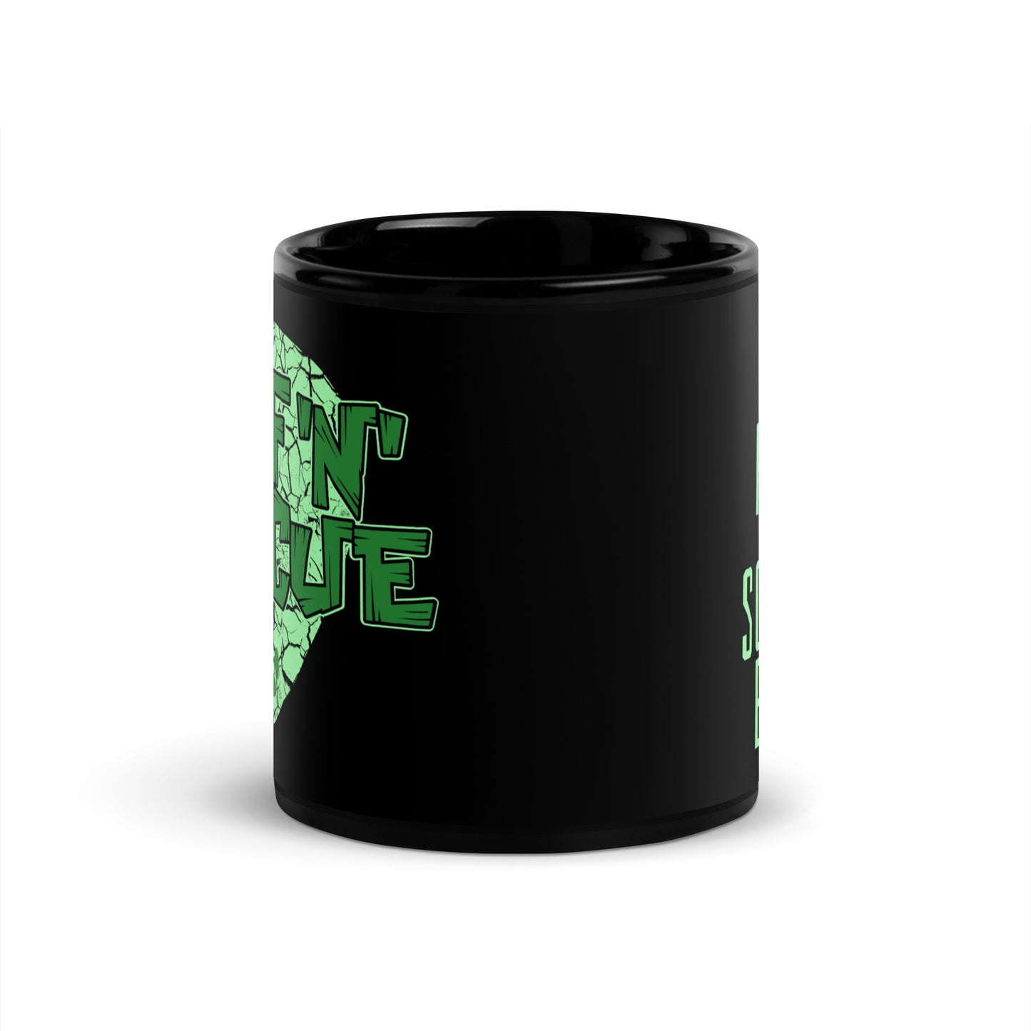 Crackle Green Mug