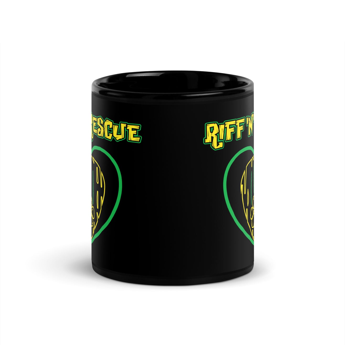 Hearts and Paws Green Mug