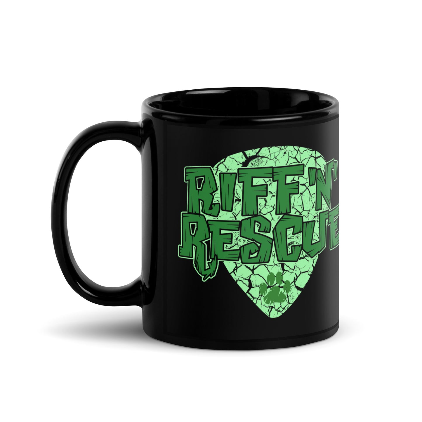 Crackle Green Mug