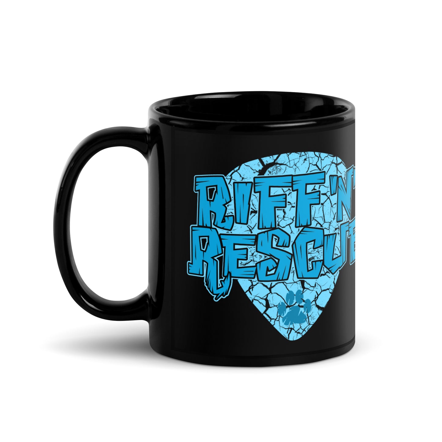 Crackle Blue Mug