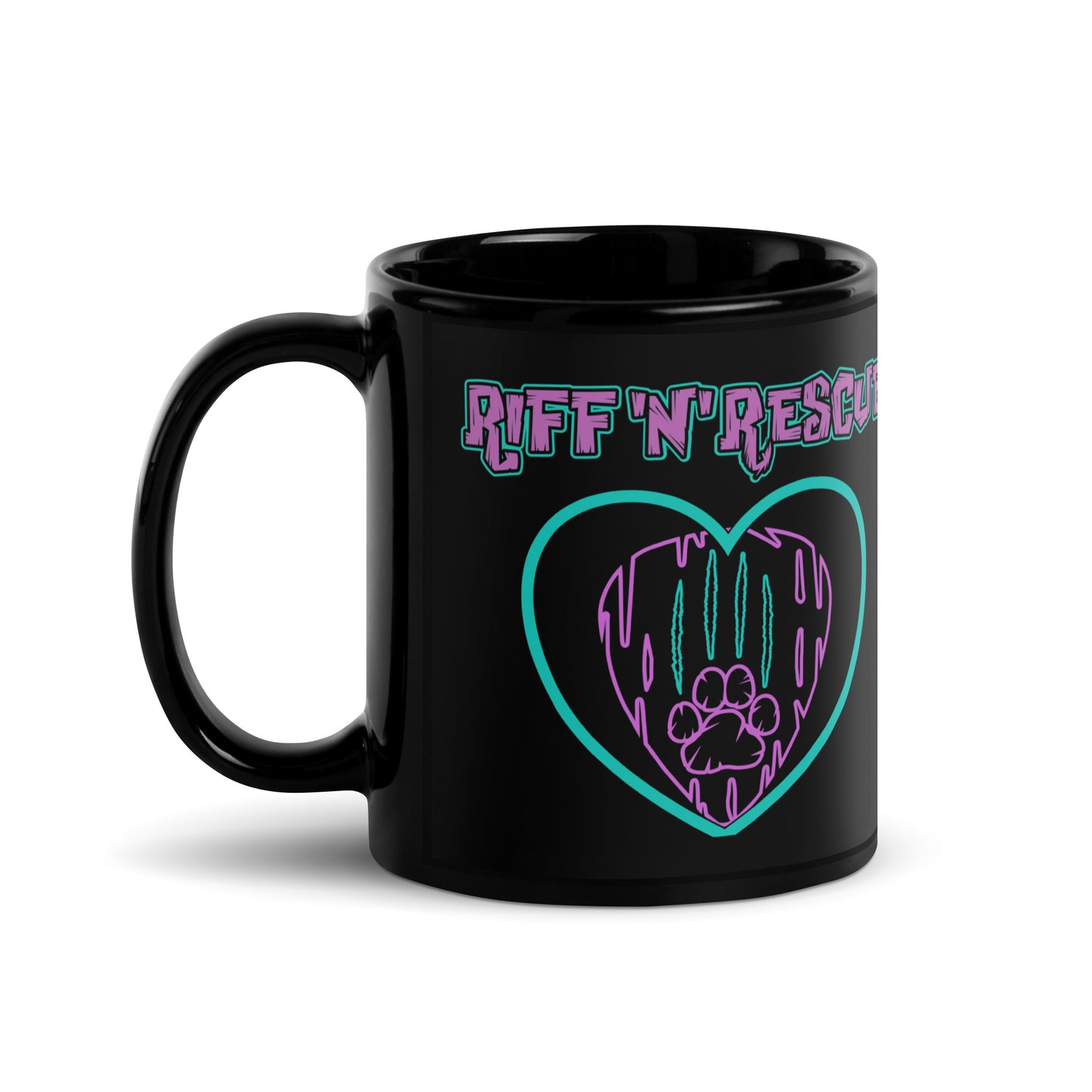 Hearts and Paws Cat Mug