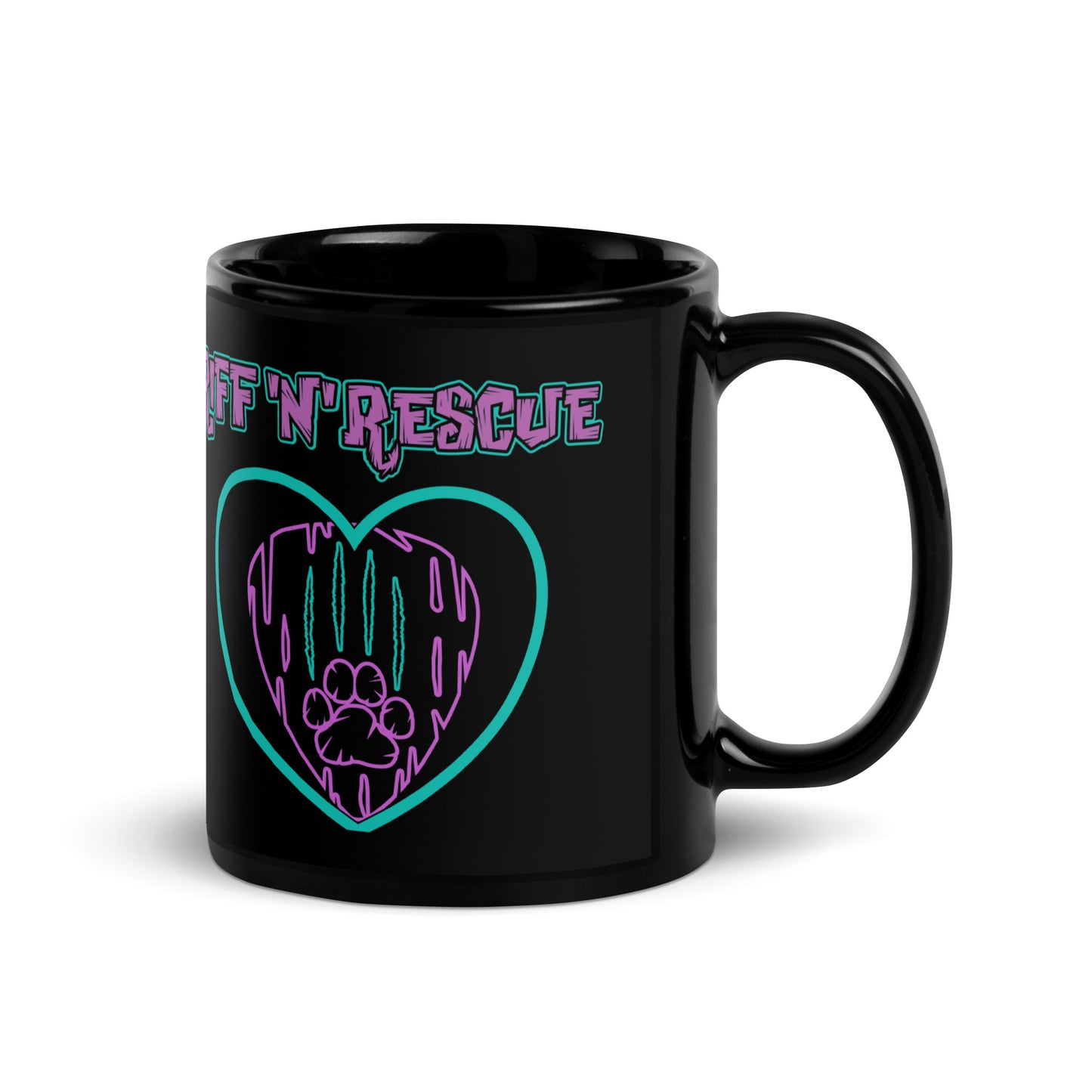 Hearts and Paws Cat Mug