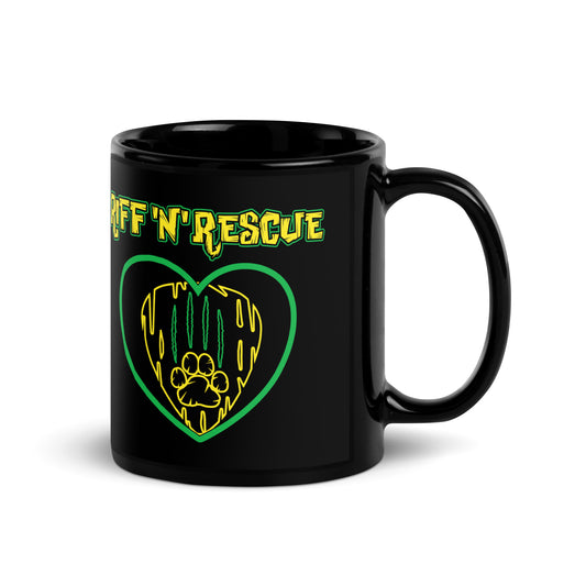 Hearts and Paws Green Mug