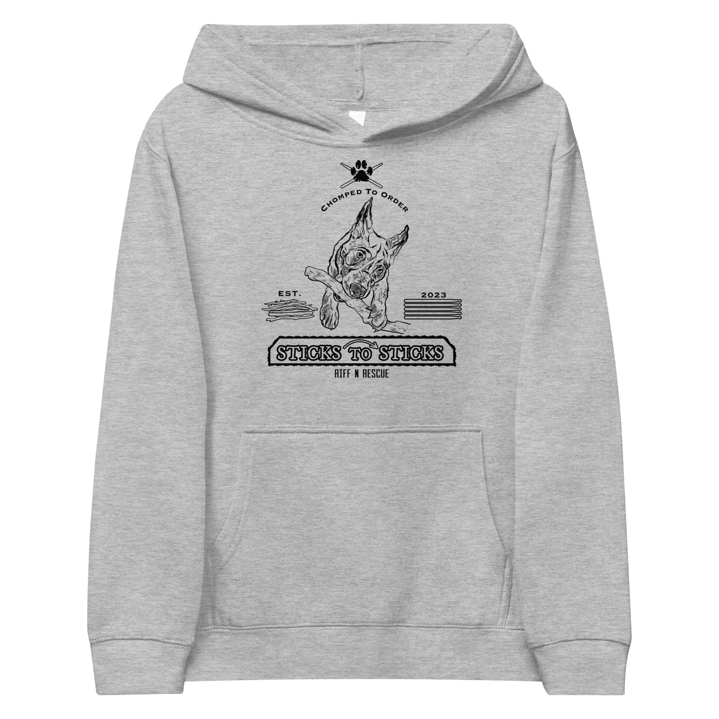 Sticks to Sticks Kids fleece hoodie