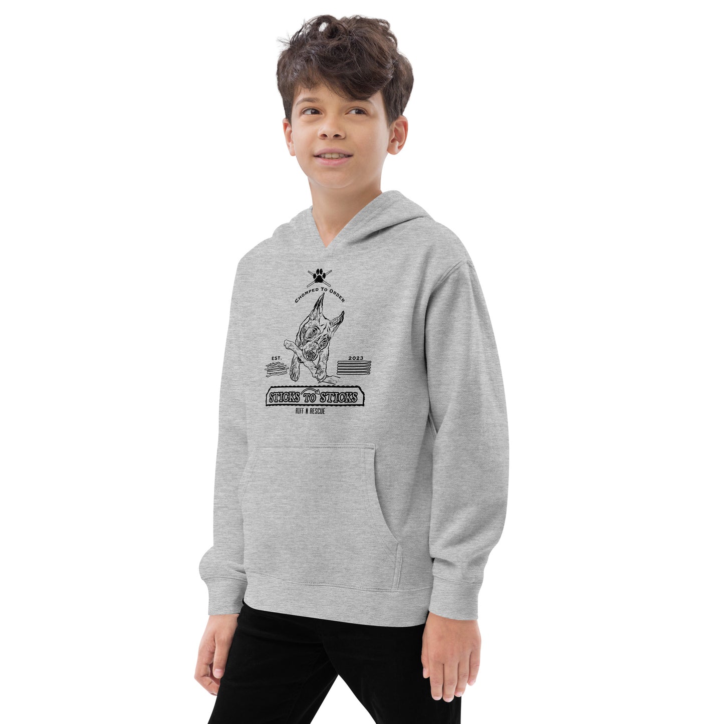 Sticks to Sticks Kids fleece hoodie