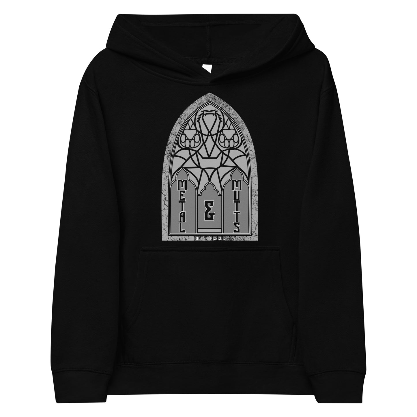 Metal and Mutts Kids fleece hoodie