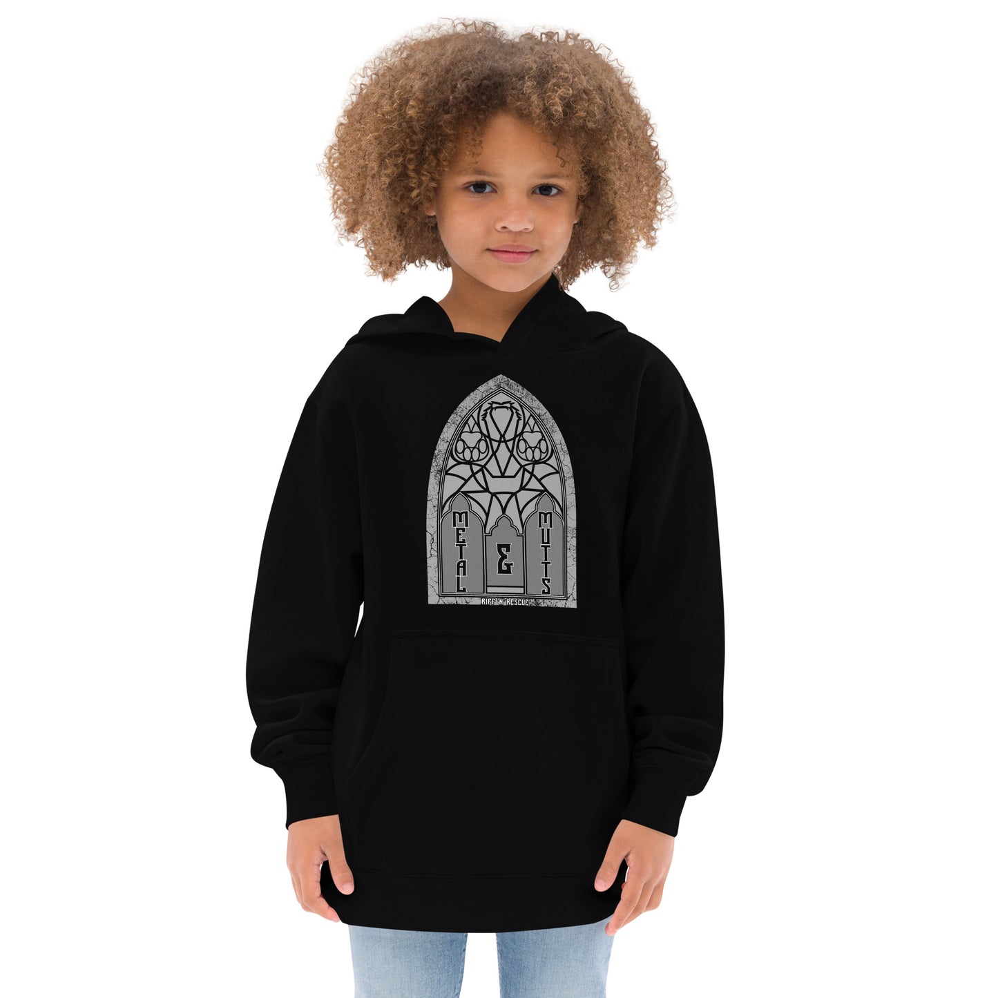 Metal and Mutts Kids fleece hoodie