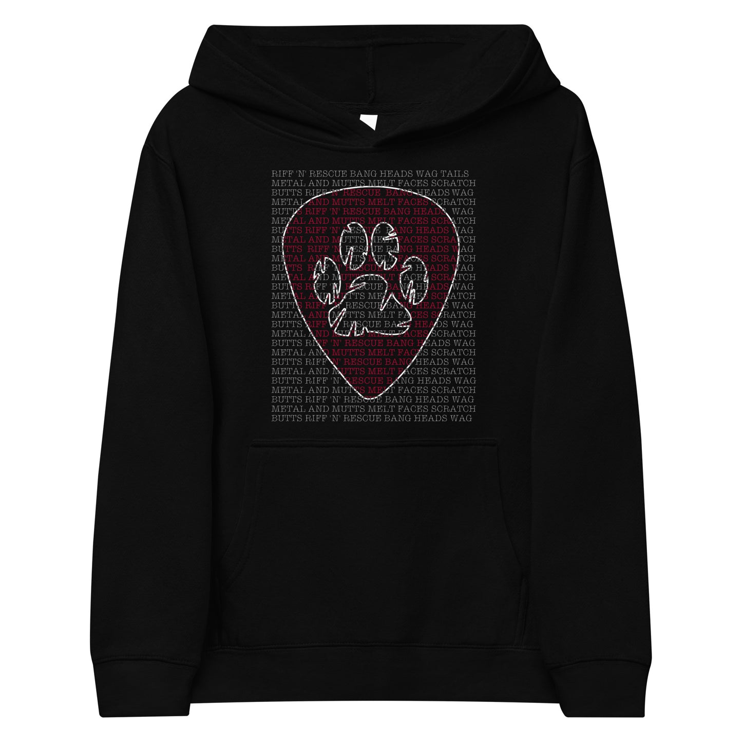 Slogan Red Kids fleece hoodie
