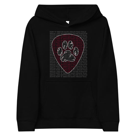Slogan Red Kids fleece hoodie