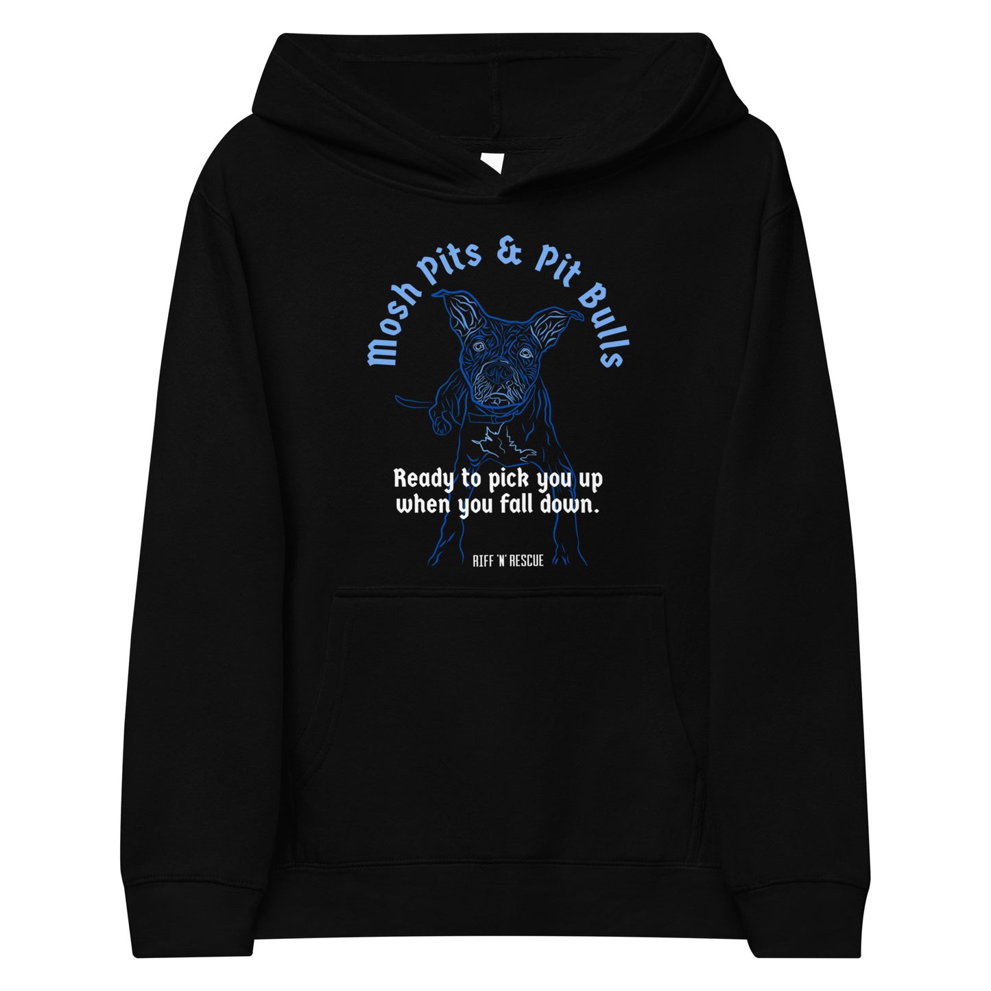 Mosh Pits and Pit Bulls Kids fleece hoodie