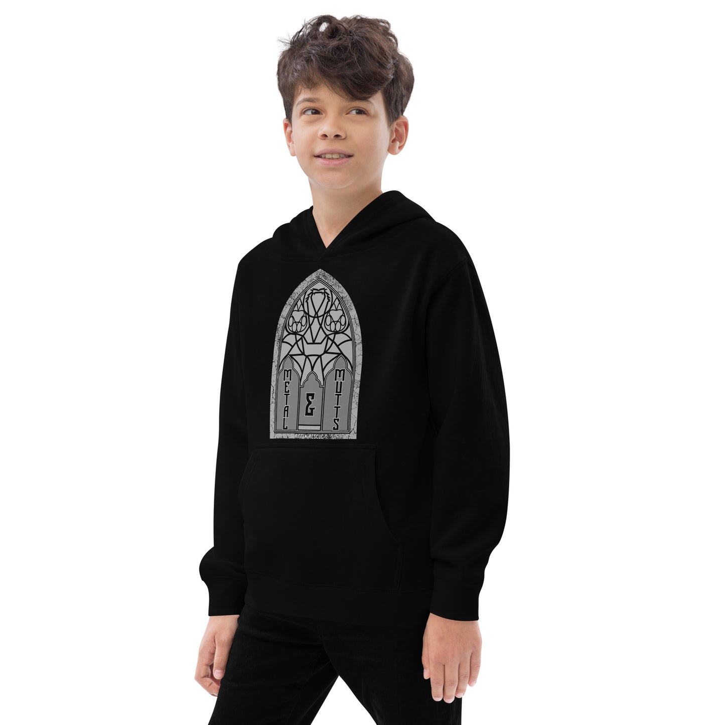 Metal and Mutts Kids fleece hoodie
