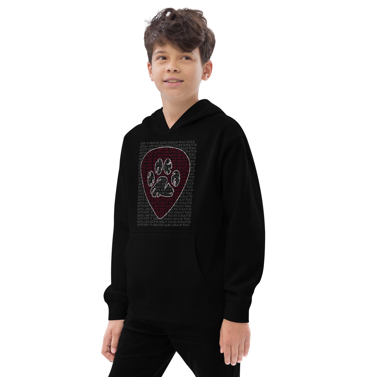 Slogan Red Kids fleece hoodie
