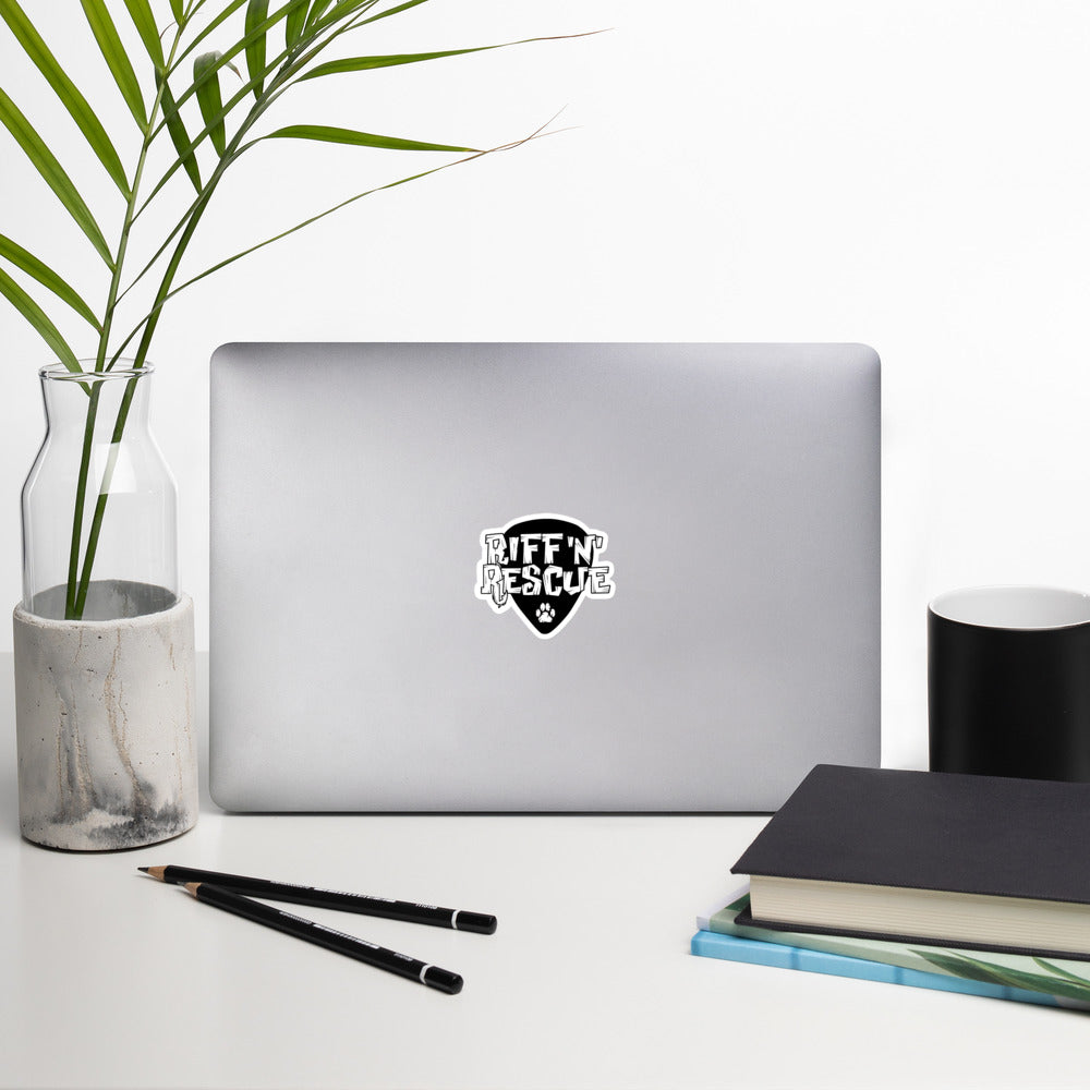 Logo White Sticker
