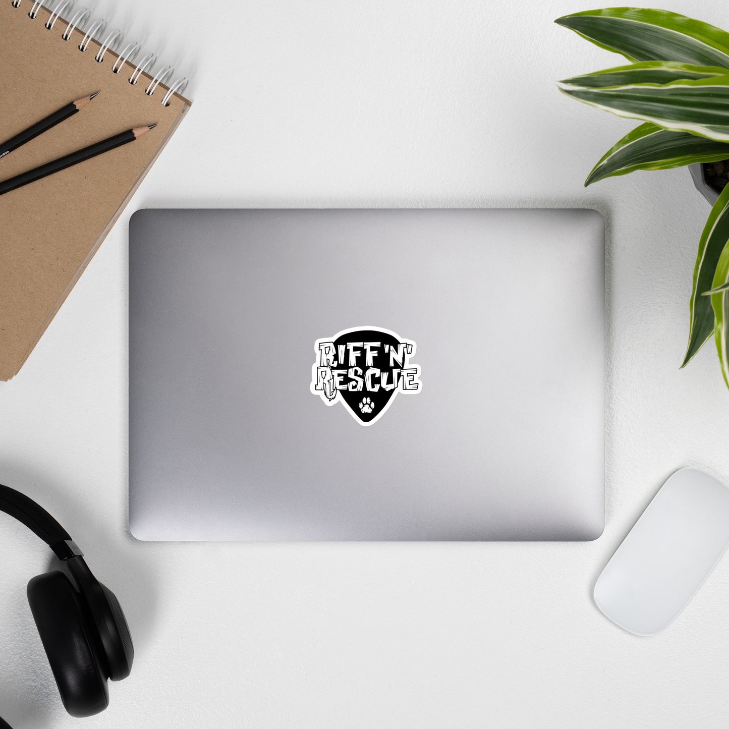 Logo White Sticker