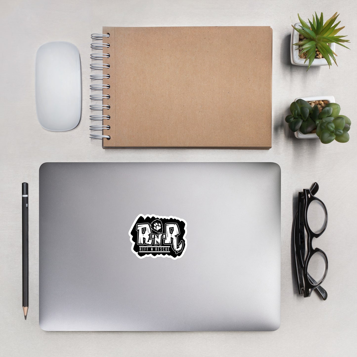 RNR Black Splatter Sticker
