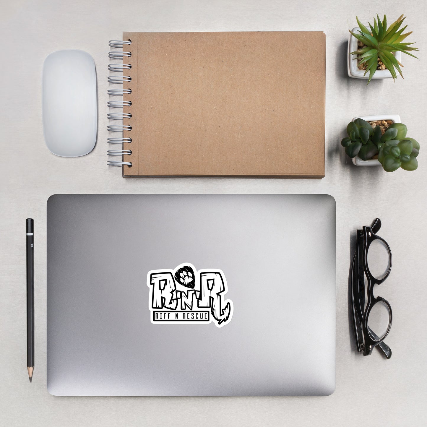 RNR White Sticker