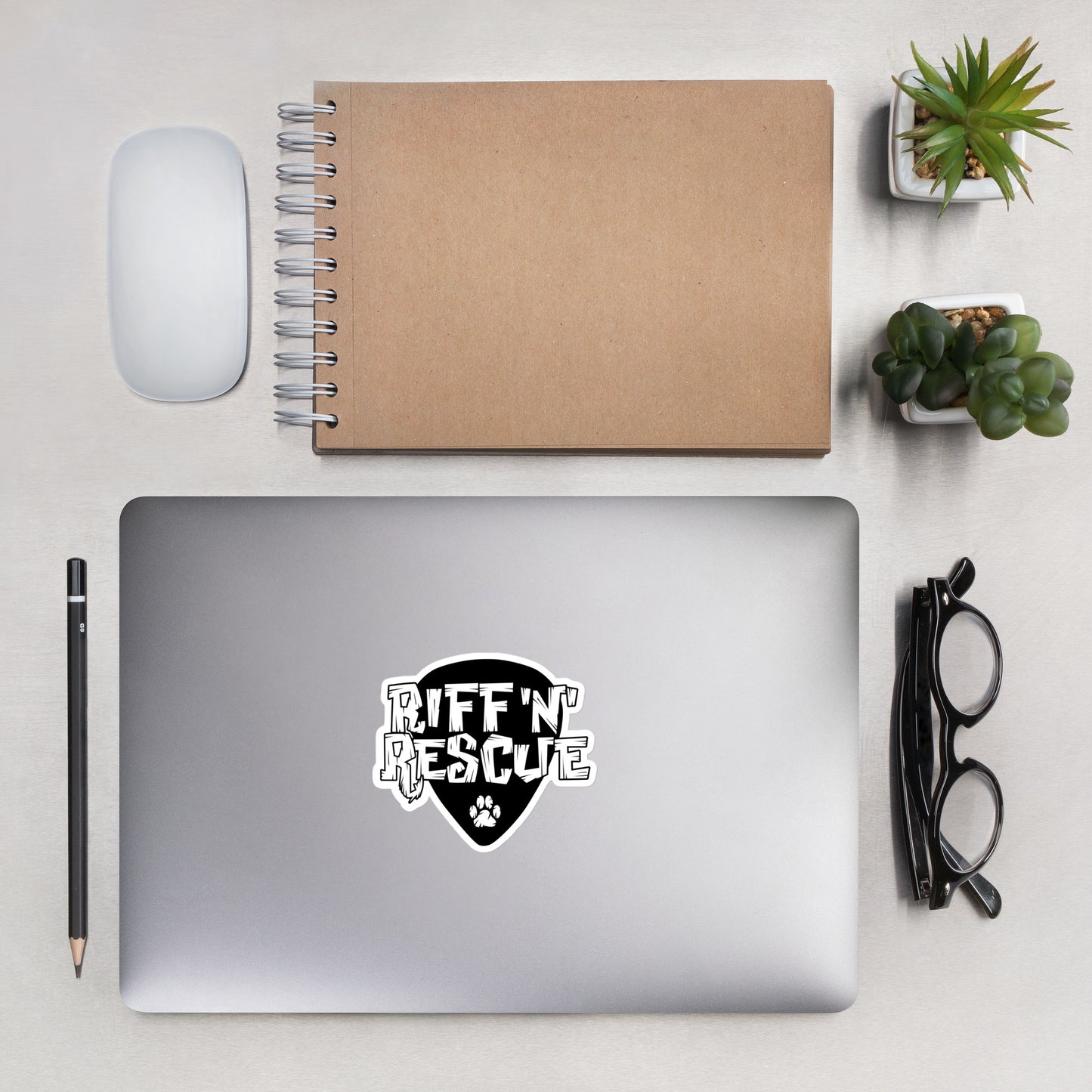 Logo White Sticker
